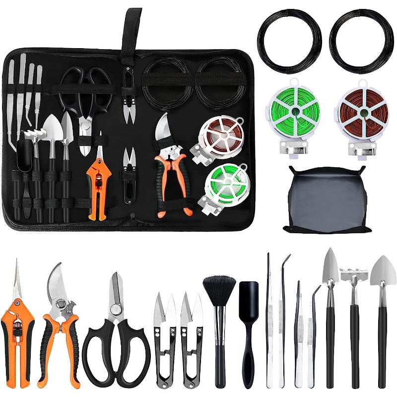 Concave Branch Cutter - 19pcs/set Multifunctional Bonsai Tree Kit Gardening