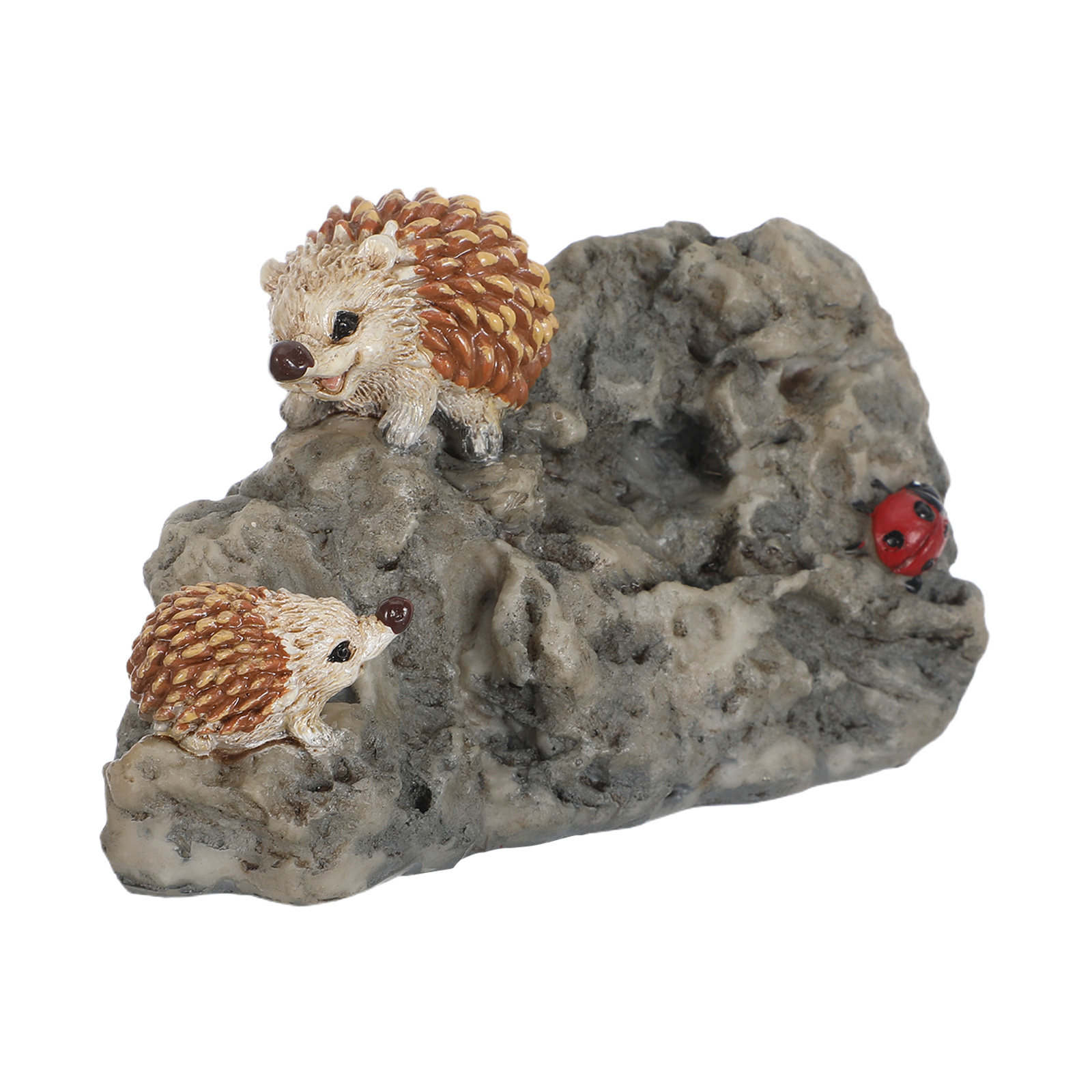 Bonsai Garden Mini - Mini Hedgehog Garden Statue Realistic Resin