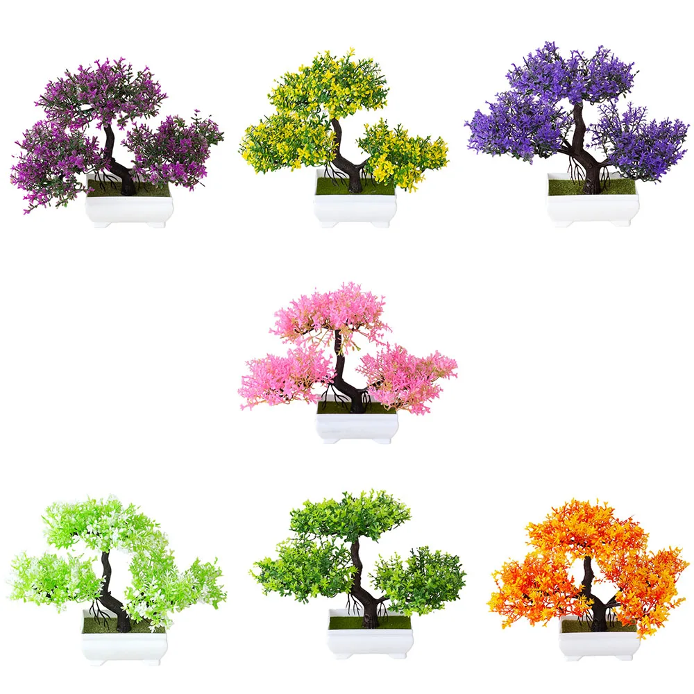 Bonsai Tree Zen Garden - of artificial plant decorations, potted bonsai,