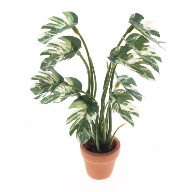 Us Bonsai Garden - New.1PC 1/12 Dollhouse Simulation Monstera Green