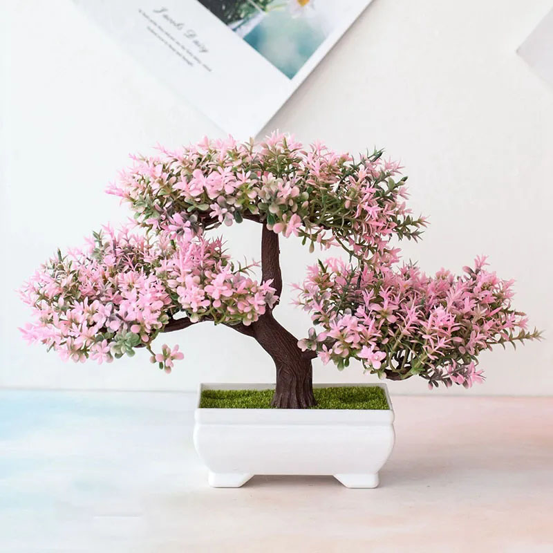 Bonsai Garden Mini - Artificial Plants Bonsai Fake Plant Flowers