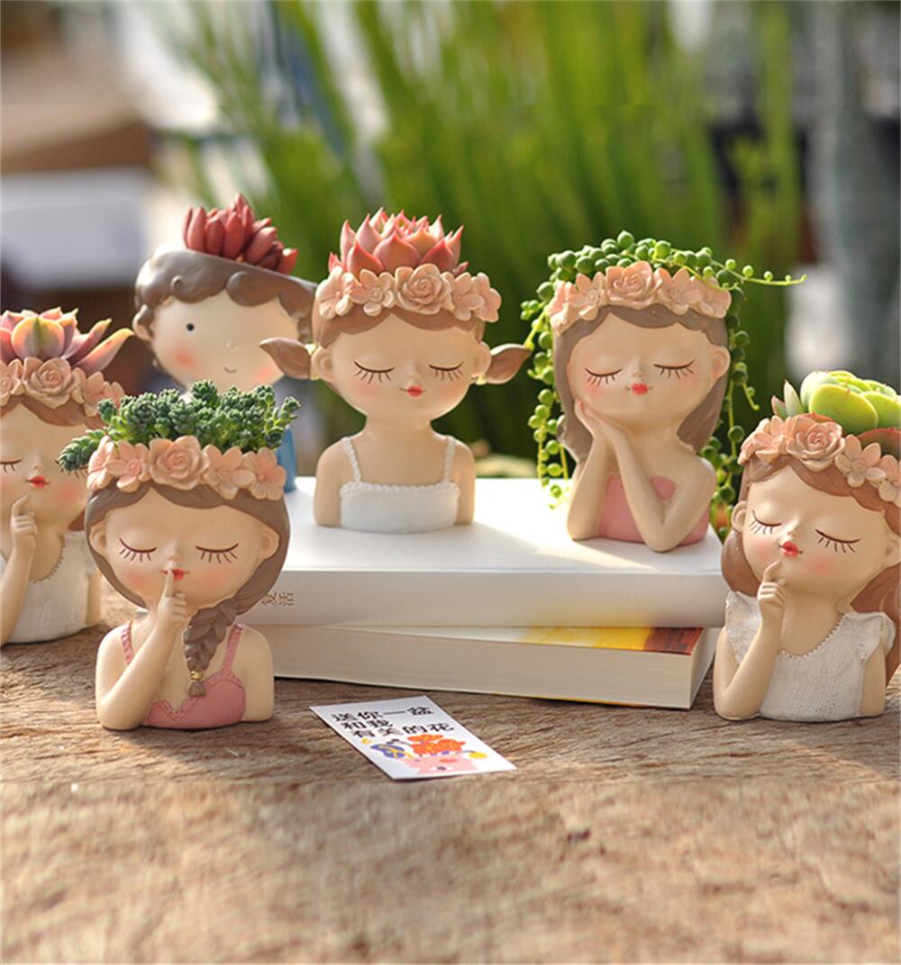 Bonsai Tree Zen Garden - Fairy Succulent Flowerpot Desktop Ornament Succulents