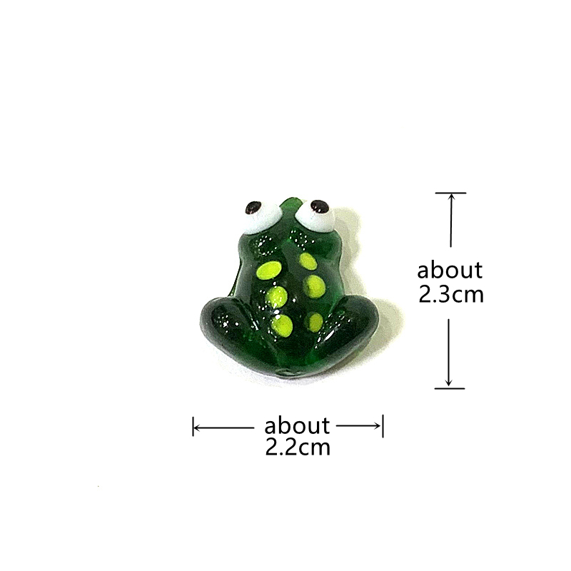 2pcs Mini Glass Frog Figurine  - огляд і ціна Bonsai Garden Mini