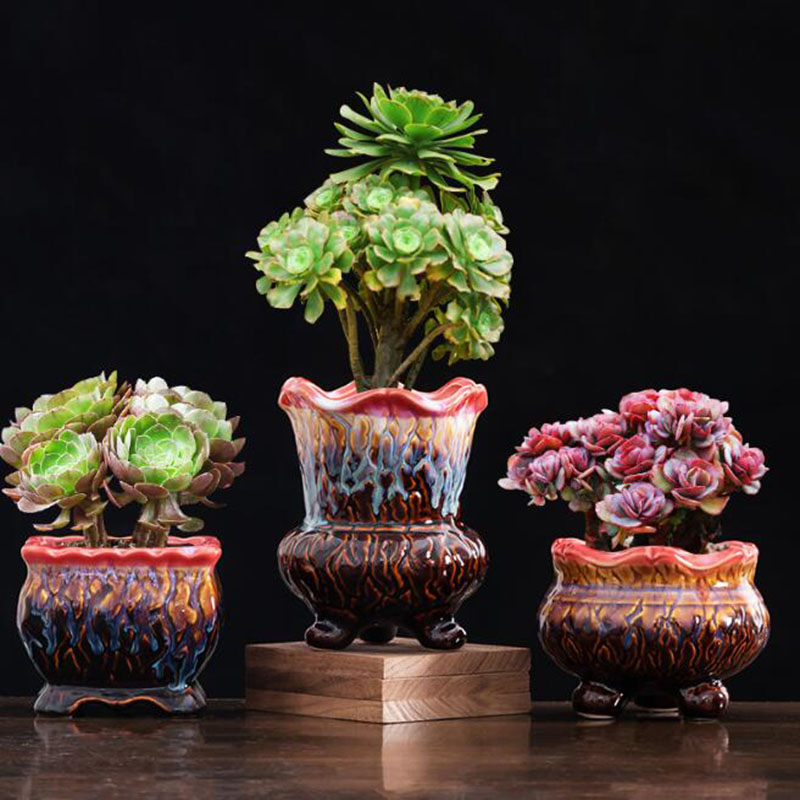 Creative Glazed Flowerpot Succ - огляд і ціна Bonsai Tree Zen Garden