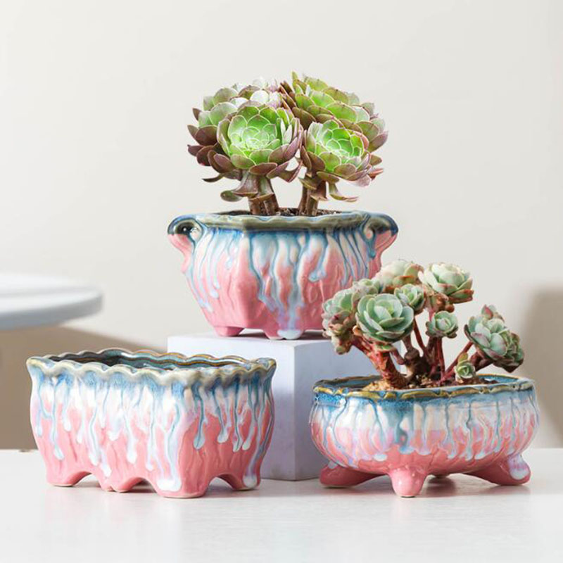 Creative Glazed Flowerpot Succ - огляд і ціна Bonsai Tree Zen Garden