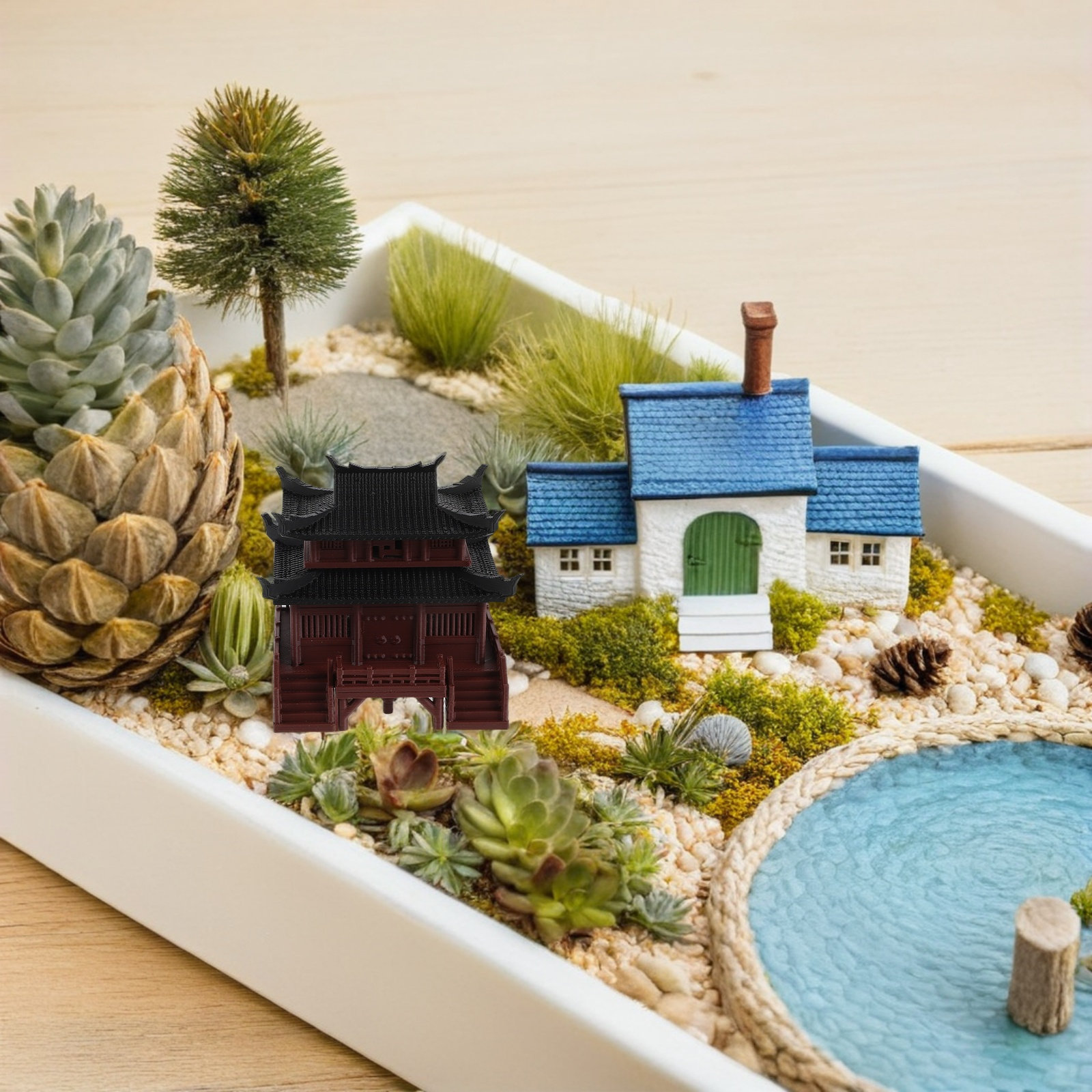 Miniature Chinese Ancient Pavi - огляд і ціна Up Bonsai Garden