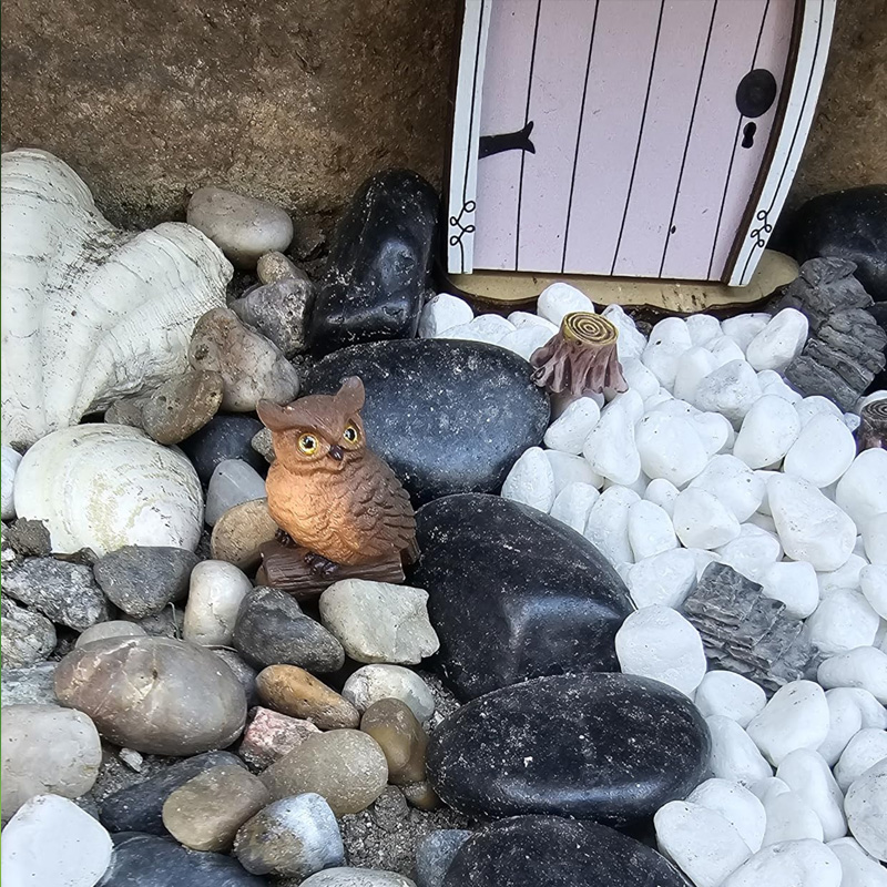 Set of 5 Resin Mini Owl Figuri - огляд і ціна Bonsai Garden Mini
