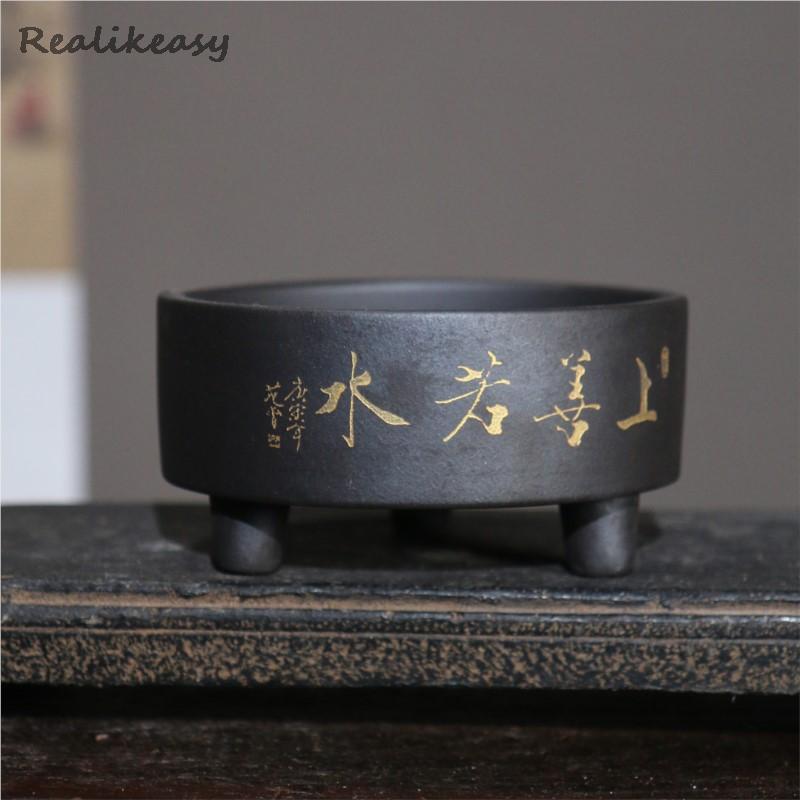Yixing Purple Clay Pot Desktop - огляд і ціна Bonsai Tree Zen Garden