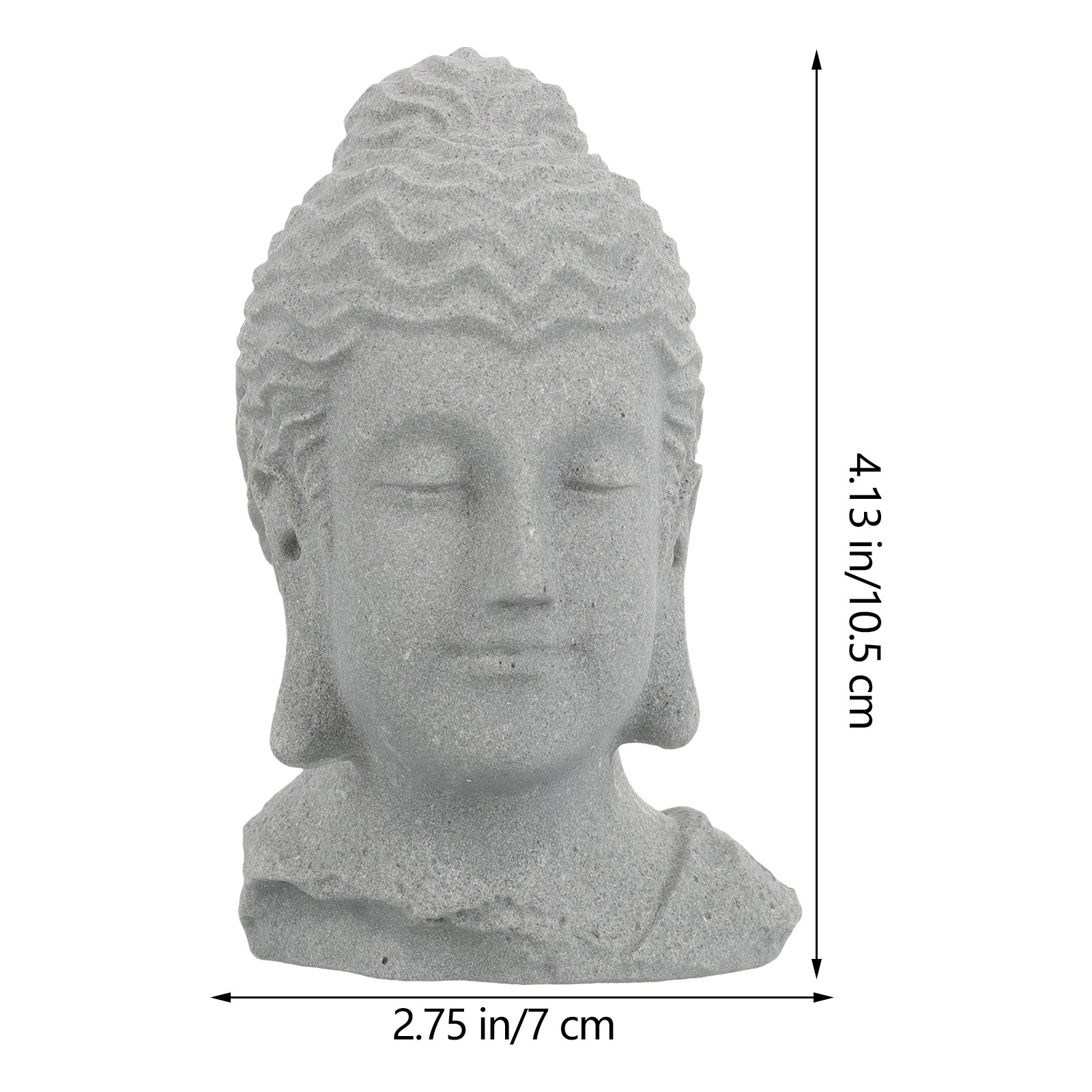 Meditating Buddha Head Statue  - огляд і ціна Us Bonsai Garden