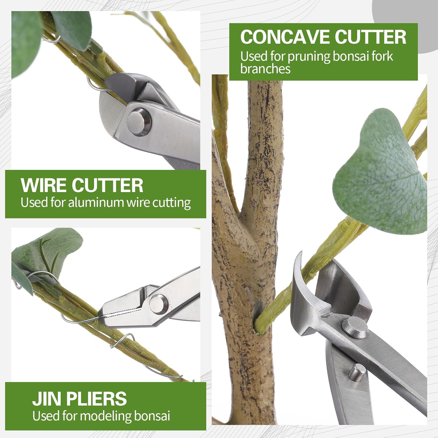 Professional Bonsai Tool Set   - огляд і ціна Concave Branch Cutter