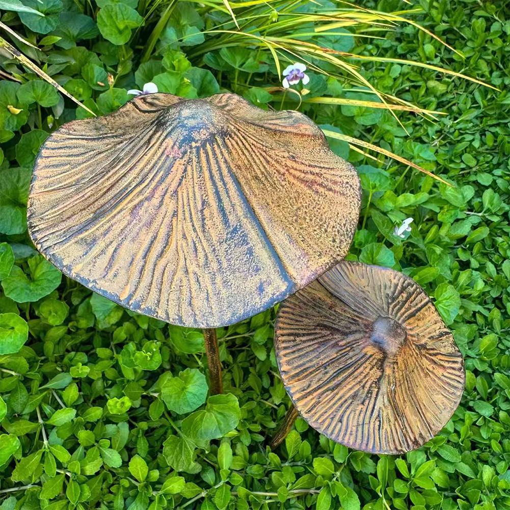 Retro Metal Rusty Mushroom Gar - огляд і ціна Us Bonsai Garden