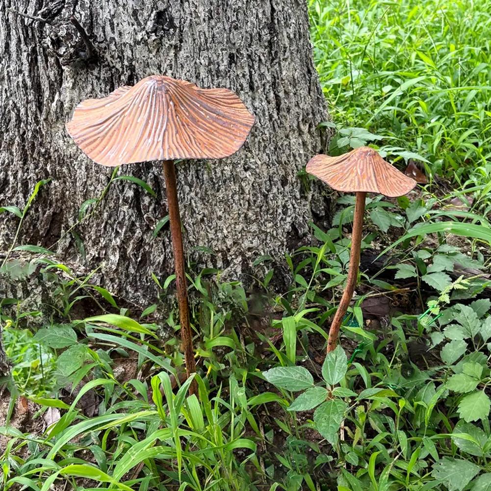 Retro Metal Rusty Mushroom Gar - огляд і ціна Us Bonsai Garden