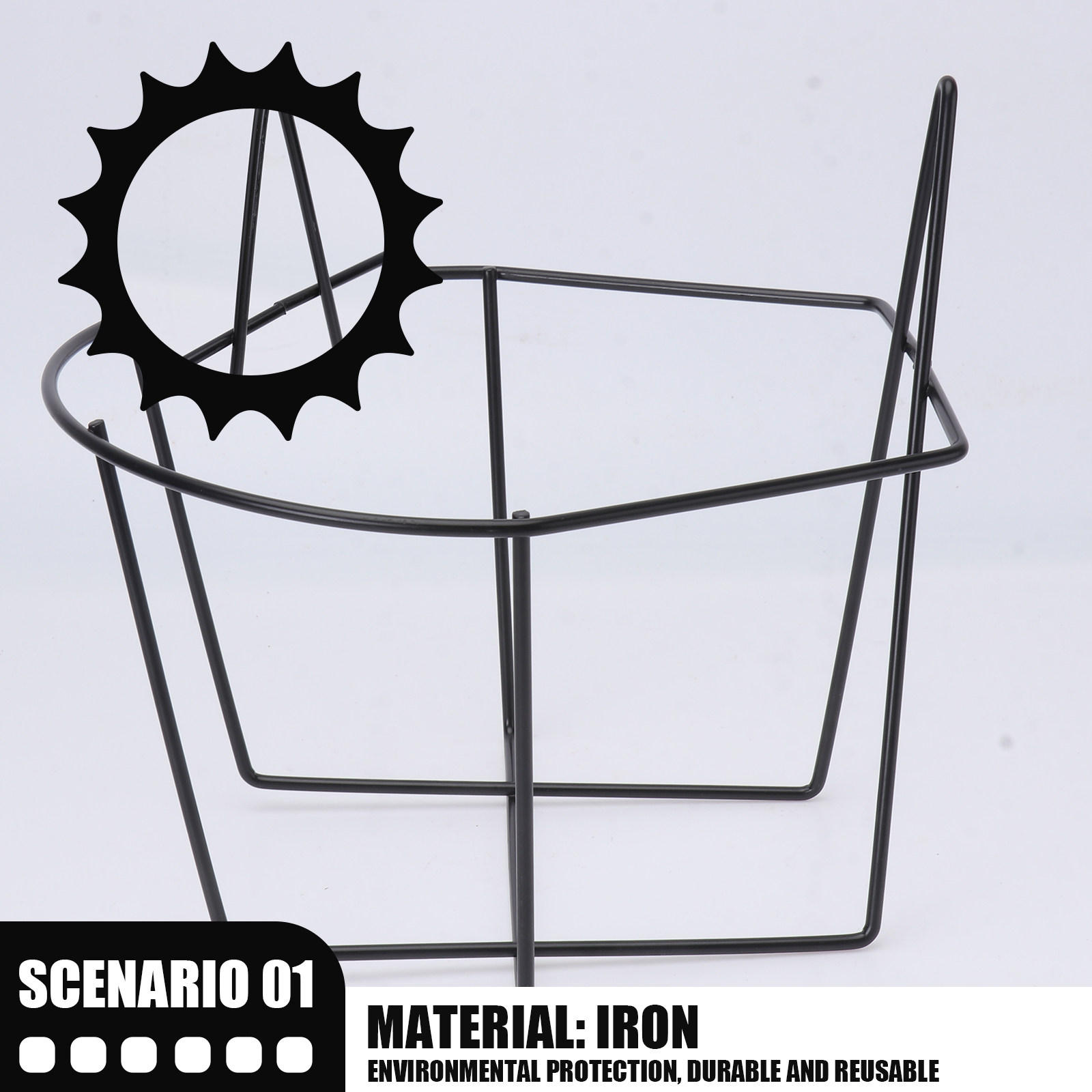 1Pcs Ironwork Wall Plant Rack  - огляд і ціна Us Bonsai Garden