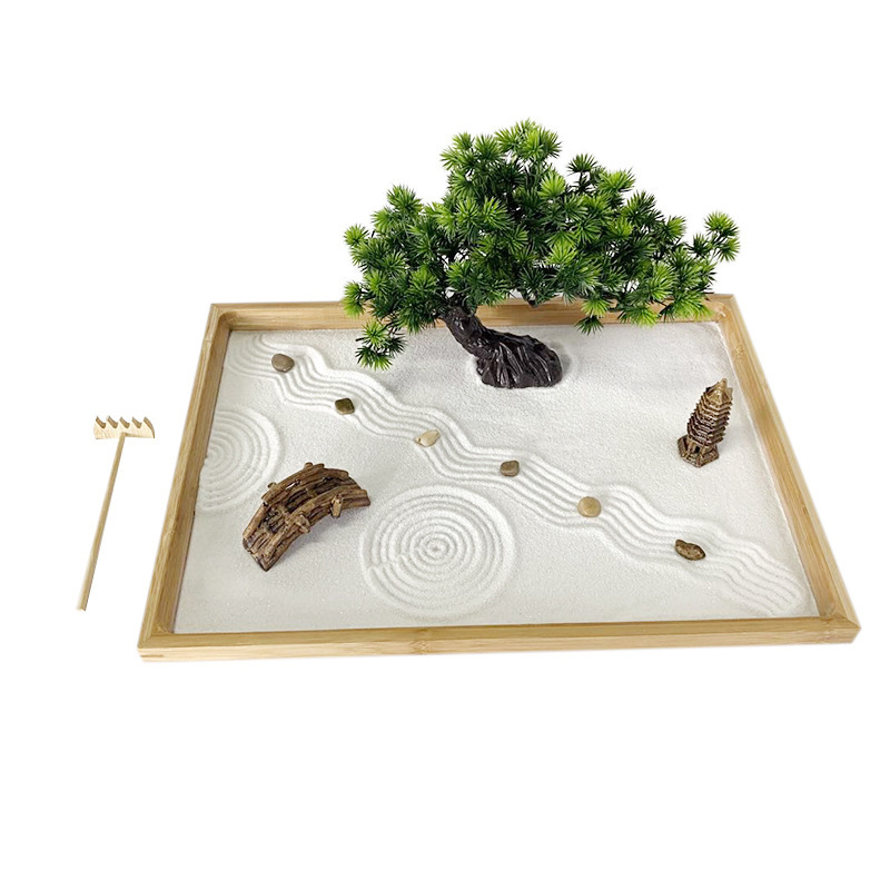 Japanese Zen Garden for Desk W - огляд і ціна Bonsai Tree Zen Garden