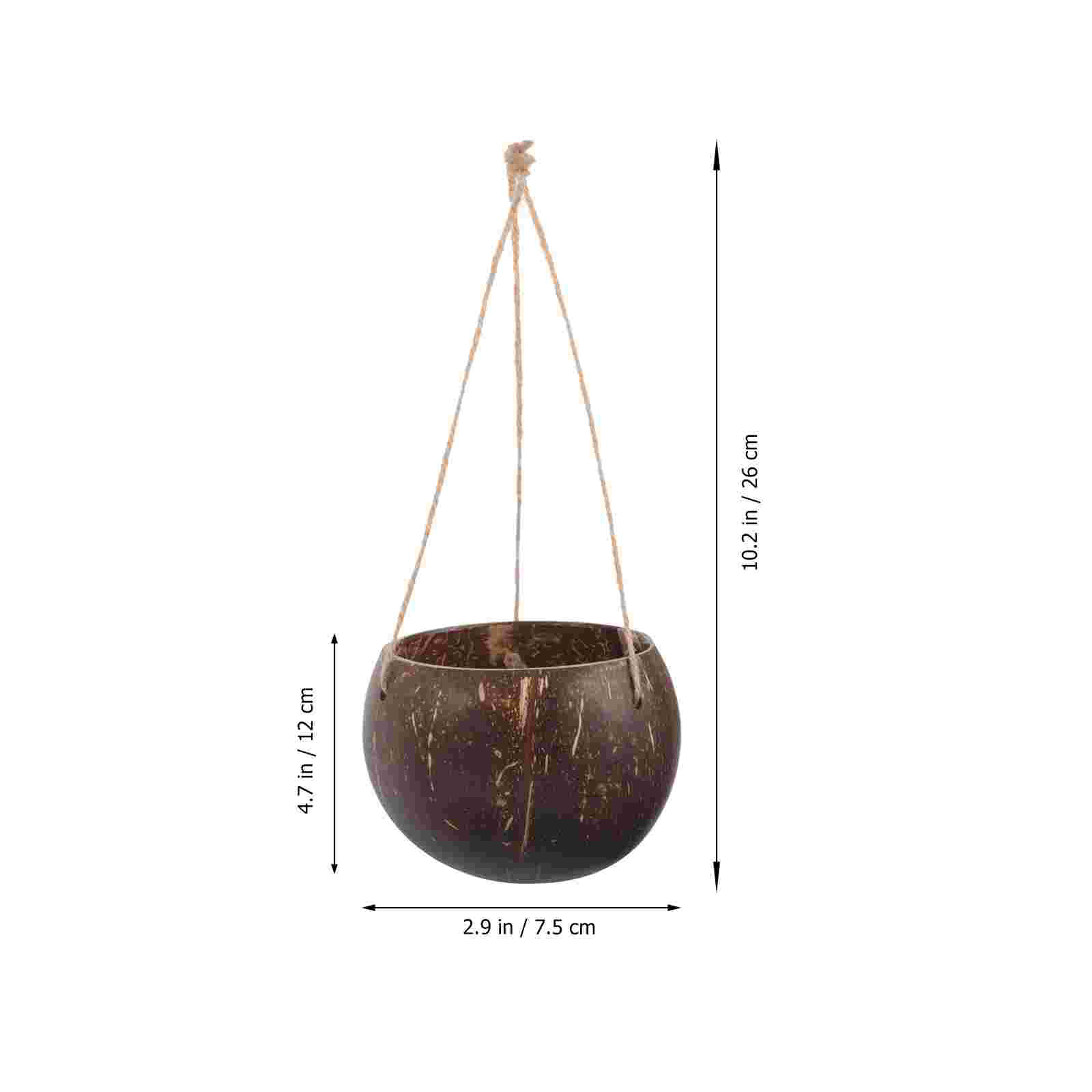 Large Hanging Planter Coconut  - огляд і ціна Bonsai Tree Zen Garden